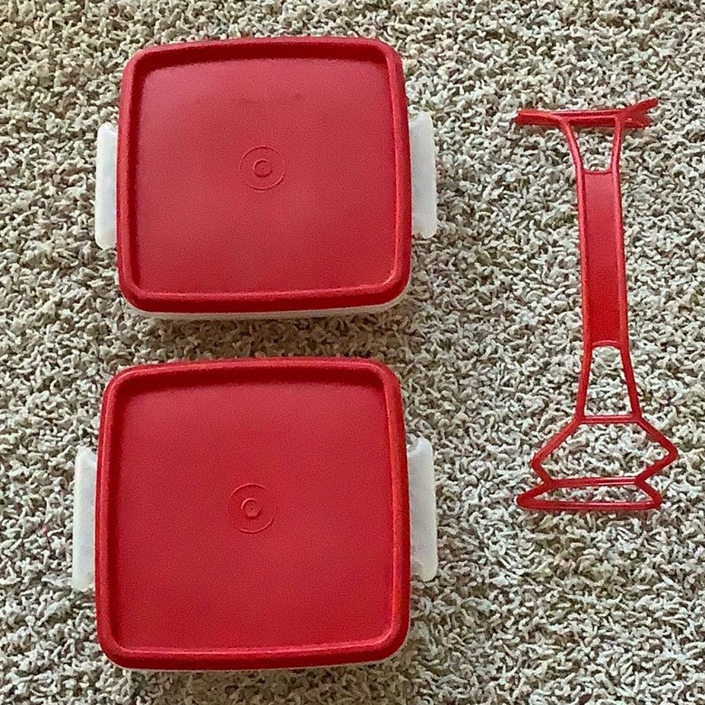 Vintage Tupperware-4 piece bundle with lids and handle - Picture 9 of 15